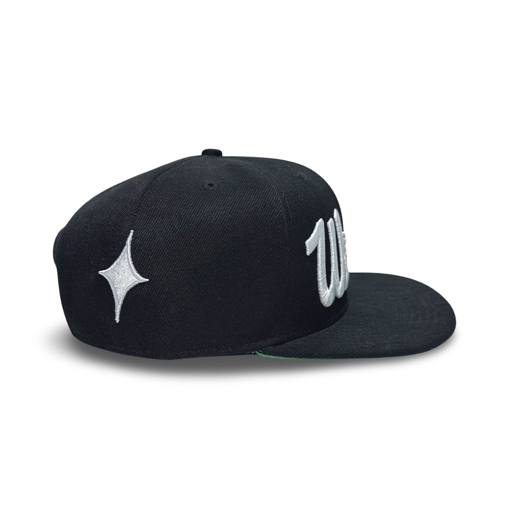 Worthy Snapback Hat Black