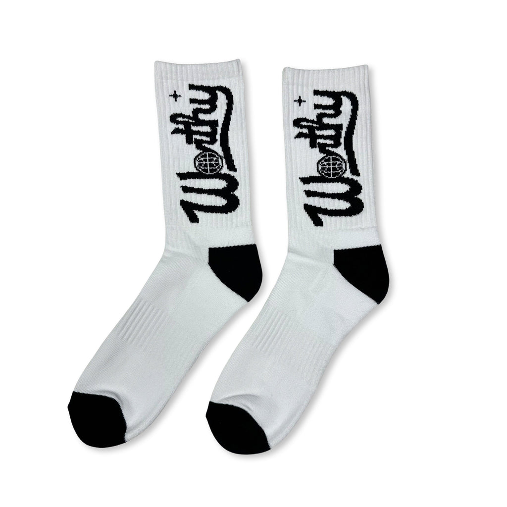 Worthy Socks White/Black