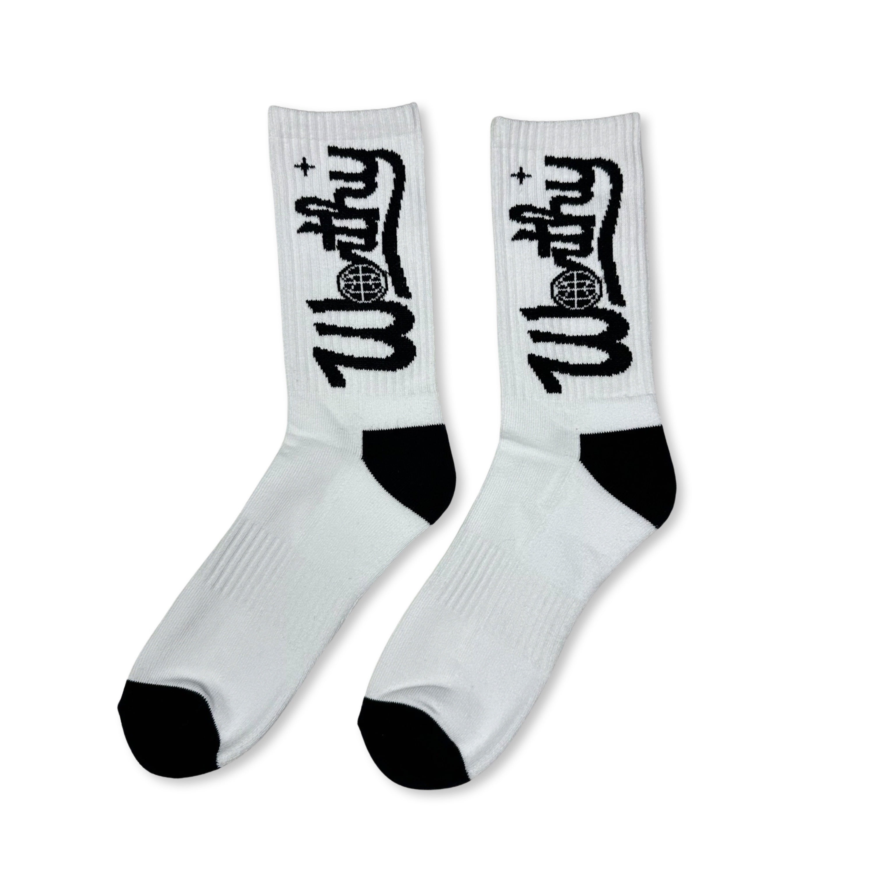 Worthy Socks White/Black
