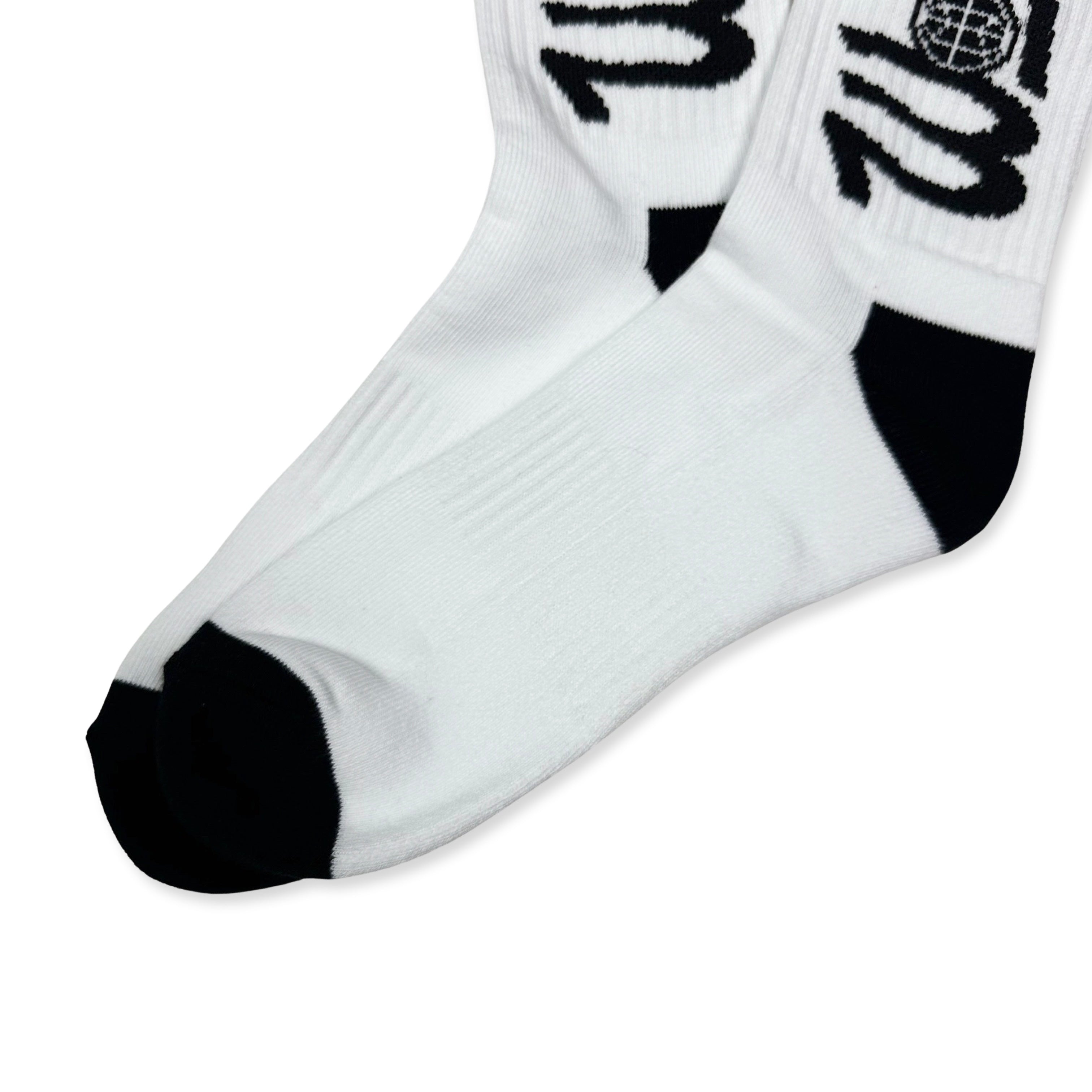 Worthy Socks White/Black