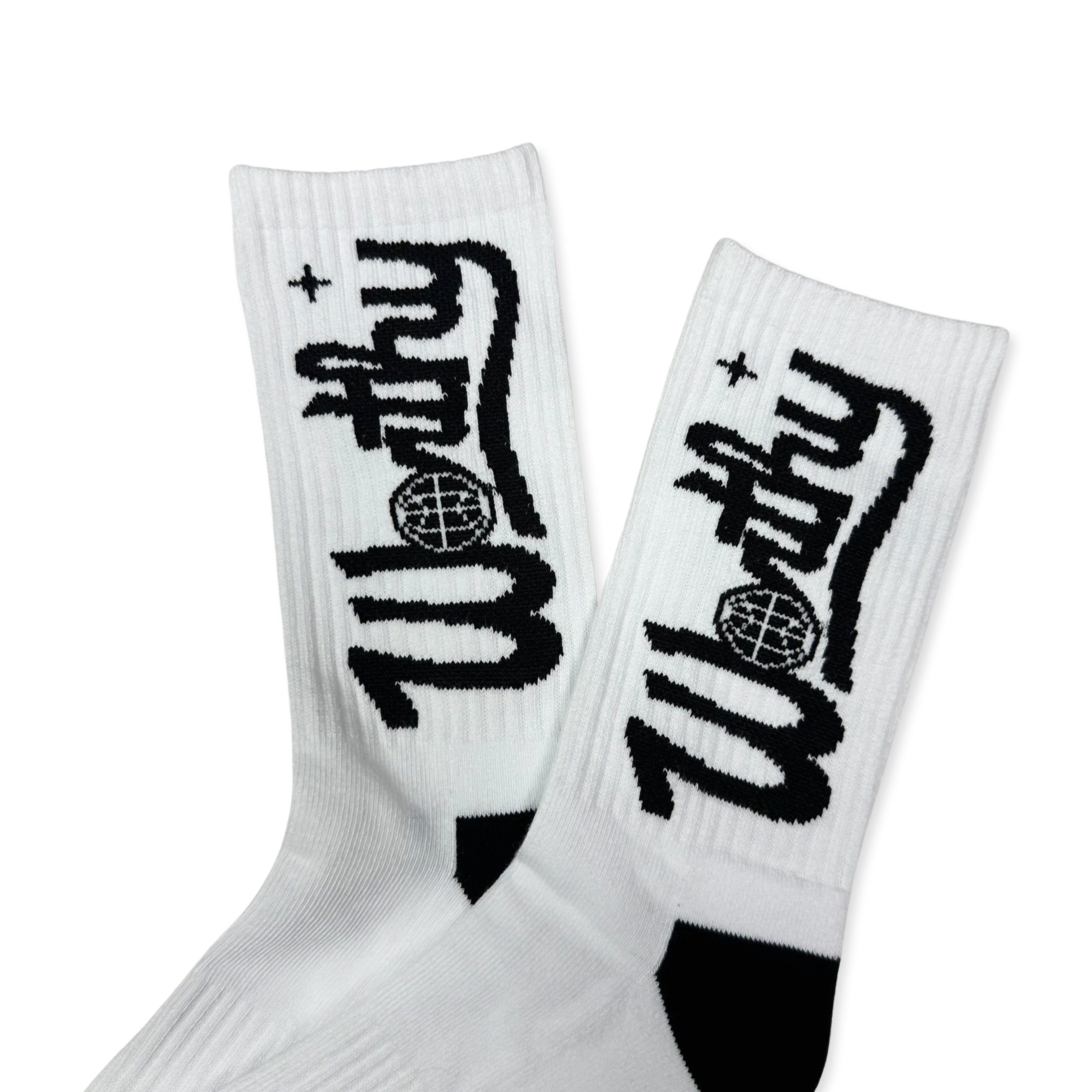 Worthy Socks White/Black