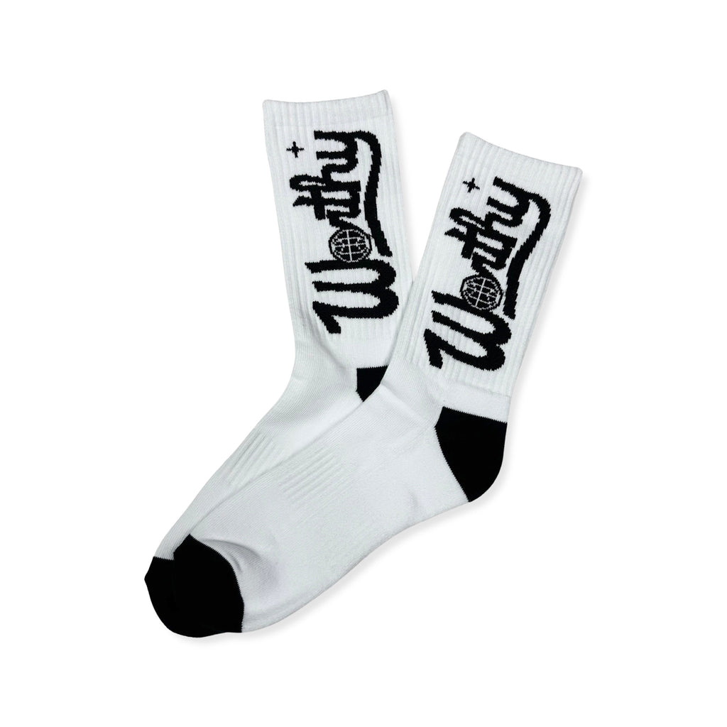 Worthy Socks White/Black