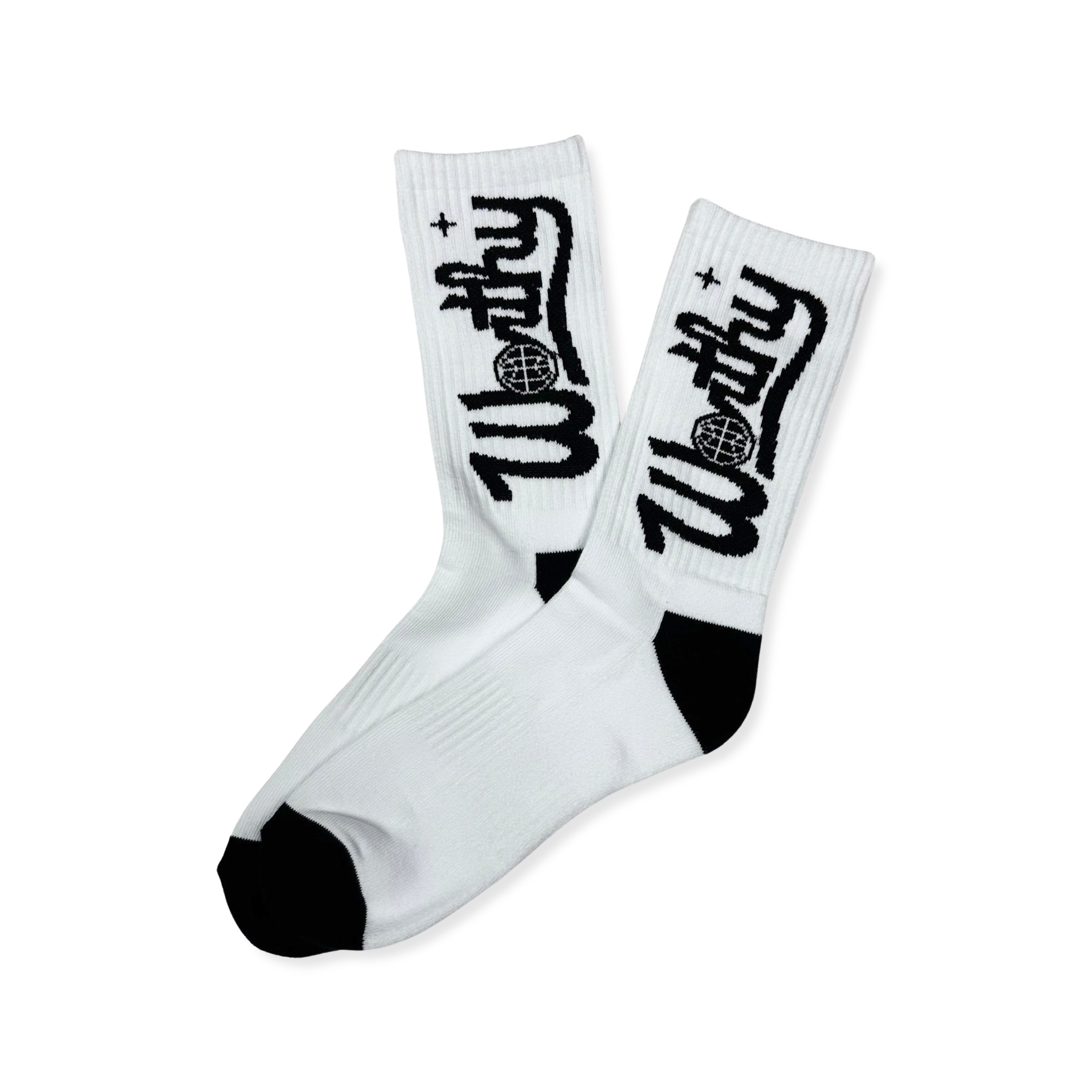 Worthy Socks White/Black