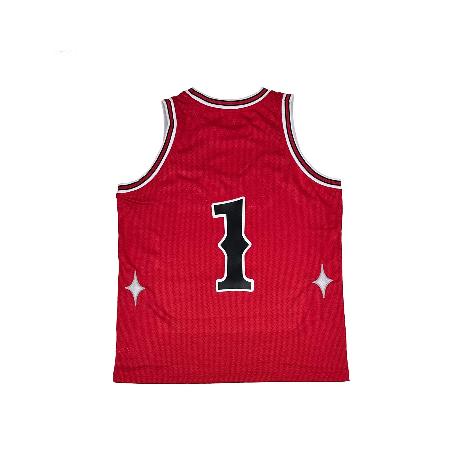 Worthy Mesh Basketball Jersey Red