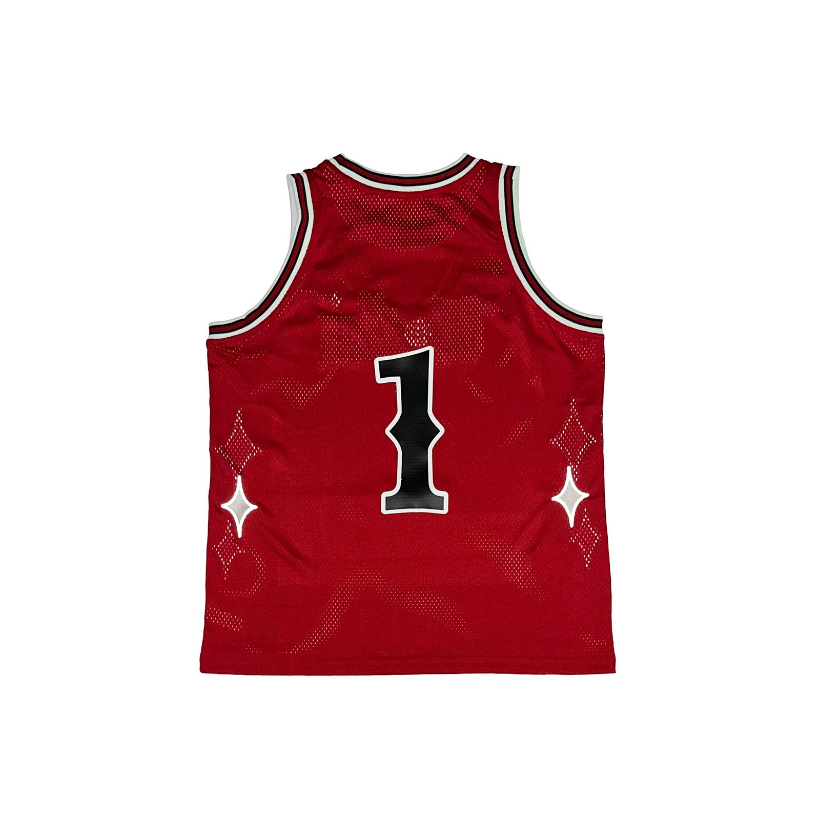 Worthy Mesh Basketball Jersey Red