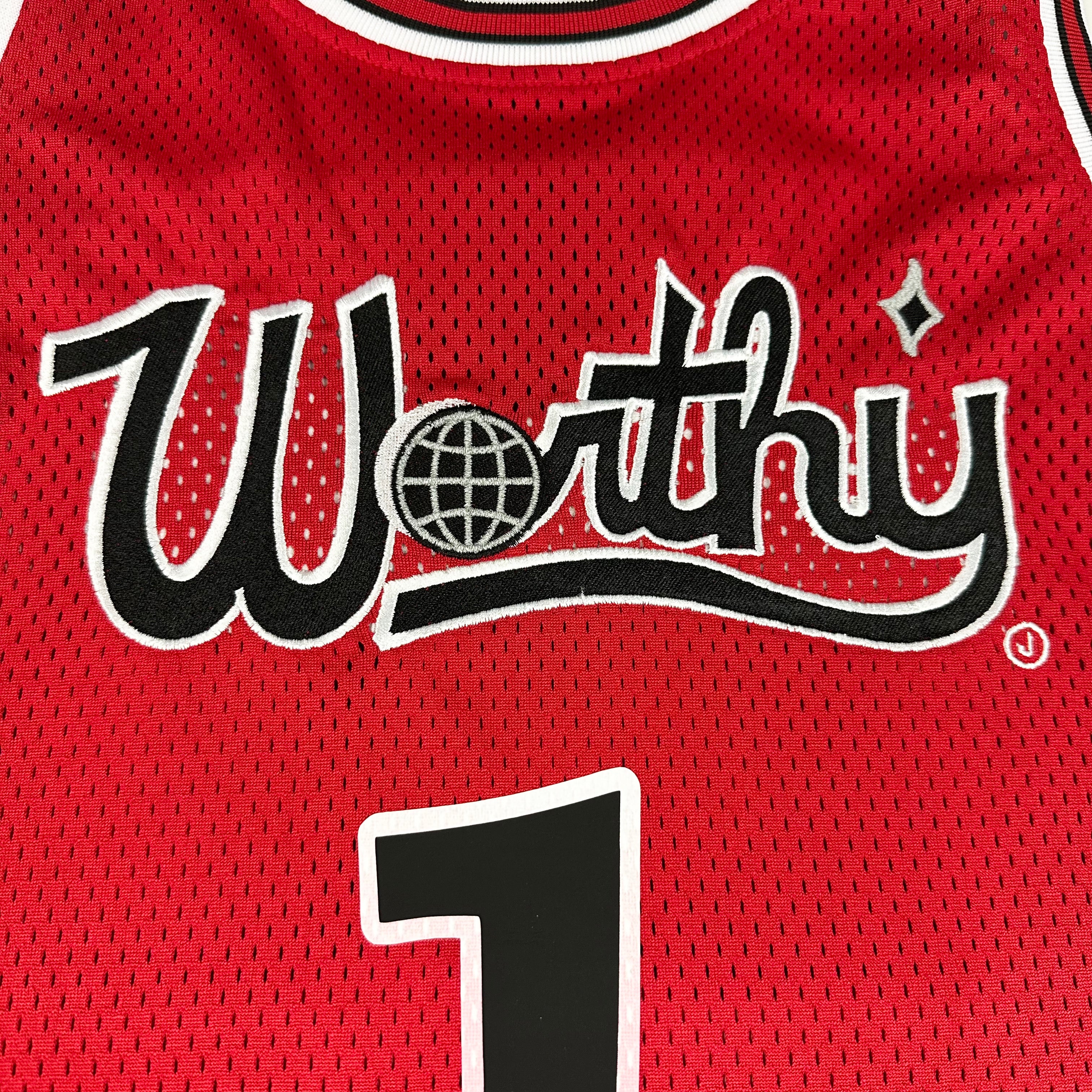 Worthy Mesh Basketball Jersey Red