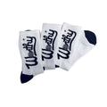 3 Pack Worthy Socks White/Black